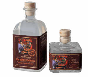 Ein echter Pechstein 0,2 l / 40% | Grundpreis 90 € / L