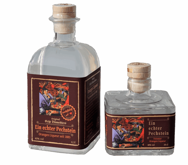 Ein echter Pechstein 0,5l / 40% | Grundpreis 90 € / L